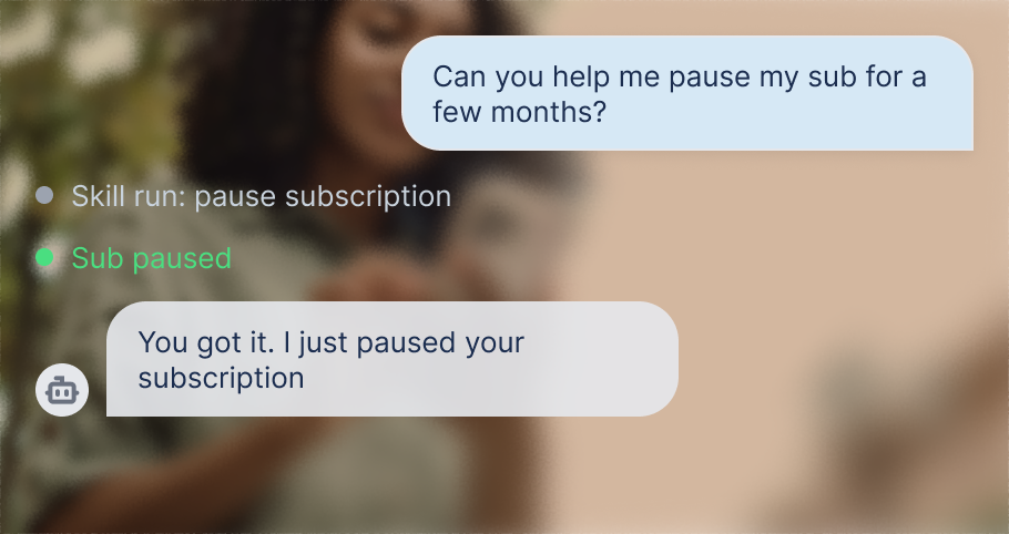 Training an AI agent on a ticket type